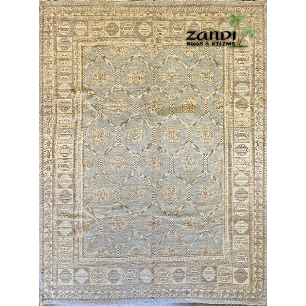 One Of The Kind Afghani Khotan Rug 9'3" x 12'4" zandirugs